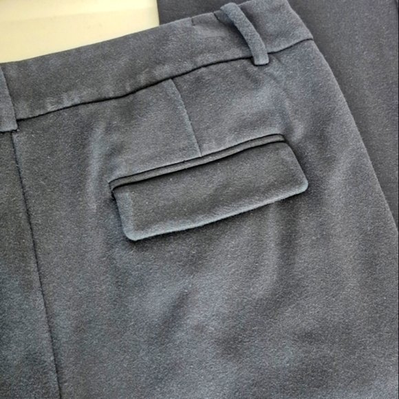 Theory Womens Black Stretch Cotton Straight Leg Trouser Pant w/ Pockets- Size 10 - Picture 8 of 16